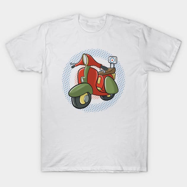 Cartoon scooter T-Shirt by Brinders